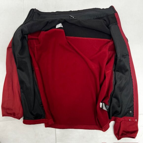 The North Face Activewear Fleece Jacket Men/Women Burgendy Black Full Zip (31) - Picture 4 of 6